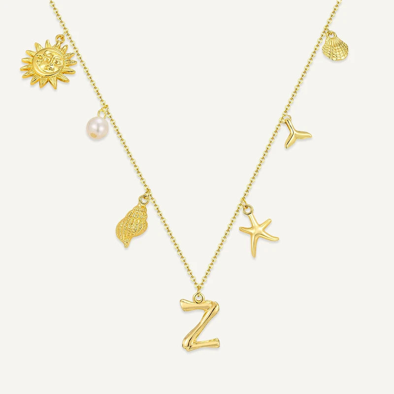 Collier Initiale Charms d’Été Lettre Z