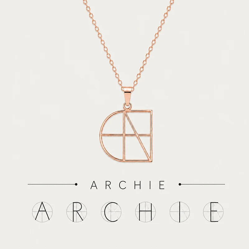 Collier Monogramme Prénom Personnalisé Or Rose