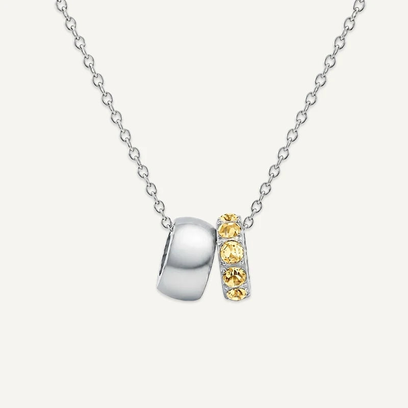 Collier Pendentif Pierre de Naissance Argent Novembre