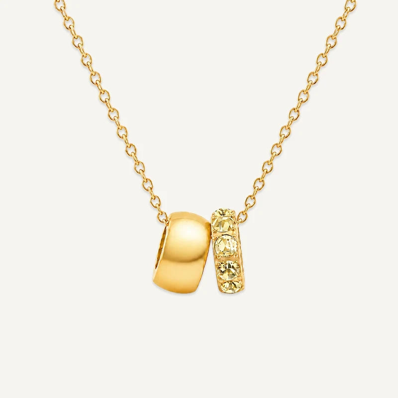 Collier Pendentif Pierre de Naissance Or Novembre