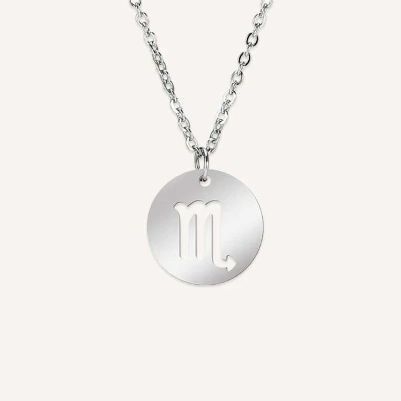 Collier Signe Astrologique Découpé Argent Scorpion
