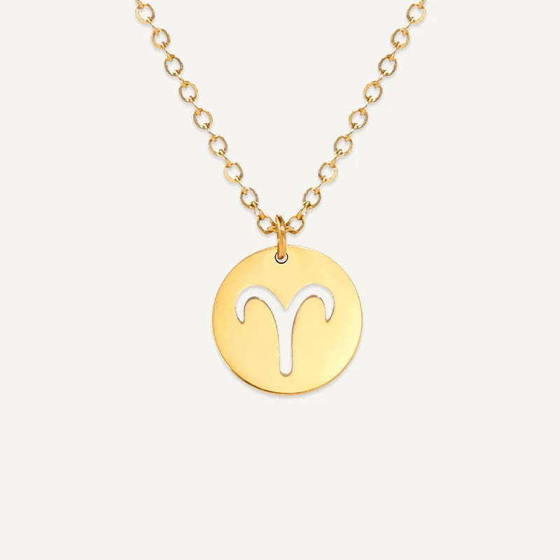 Collier Signe Astrologique Découpé Or Bélier