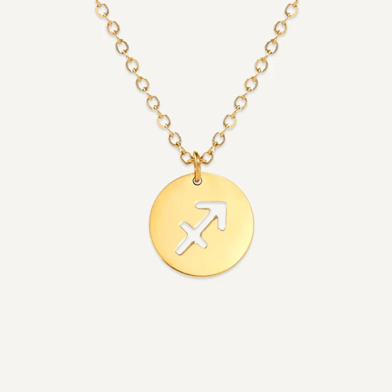 Collier Signe Astrologique Découpé Or Sagittaire