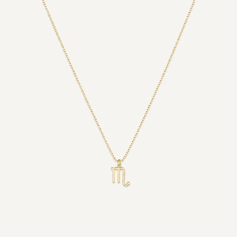 Collier Signe Astrologique Personnalisé Or Scorpion