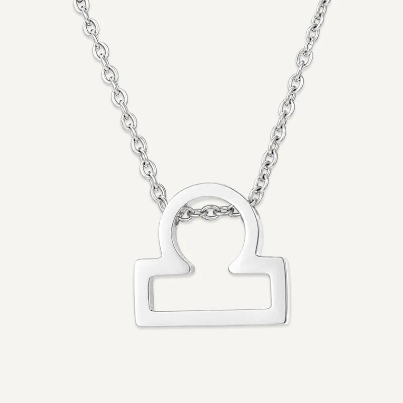 Collier Symbole Astrologique Argent Balance
