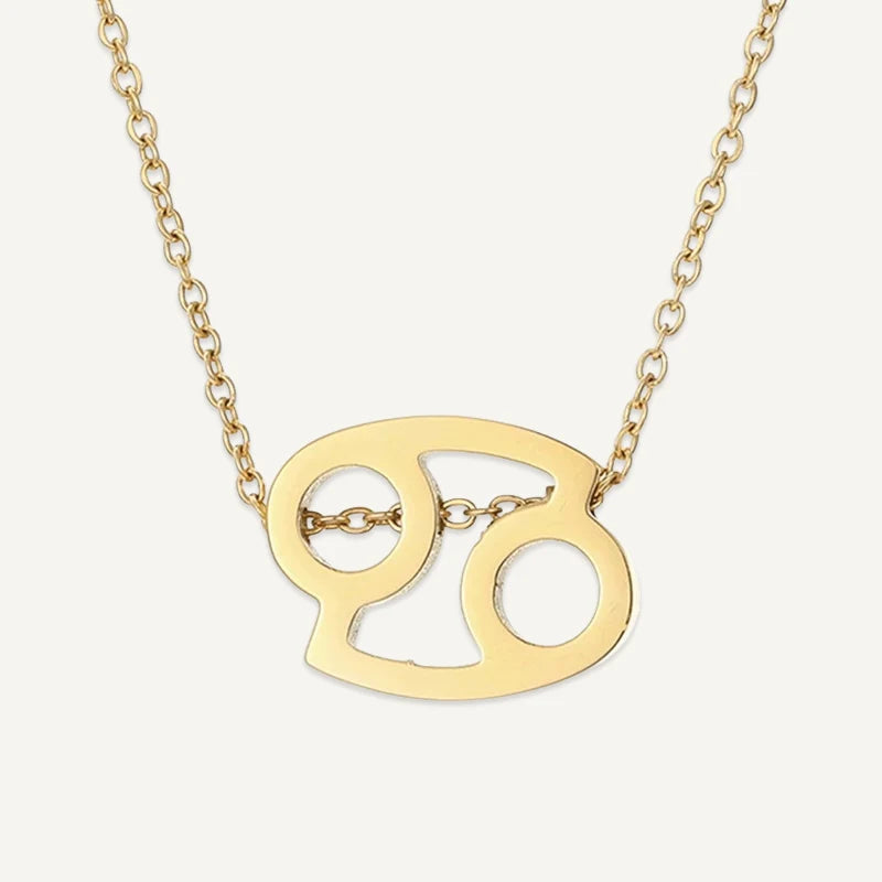 Collier Symbole Astrologique Or Cancer