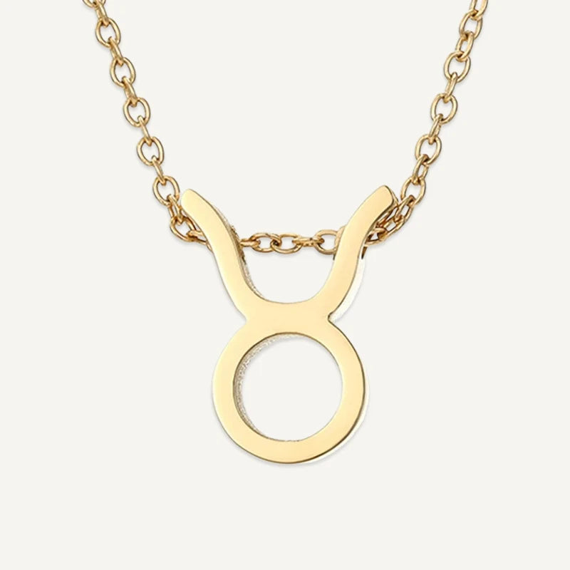 Collier Symbole Astrologique Or Taureau