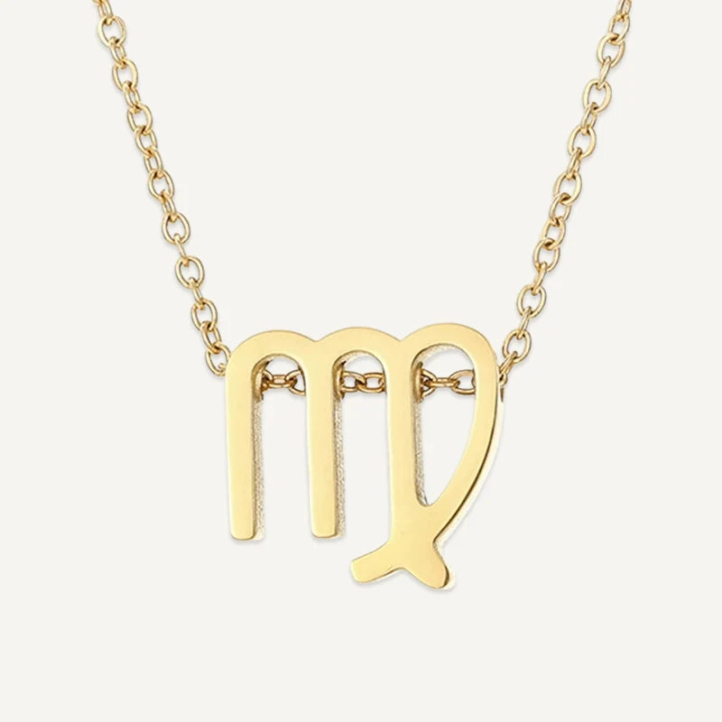 Collier Symbole Astrologique Or Vierge
