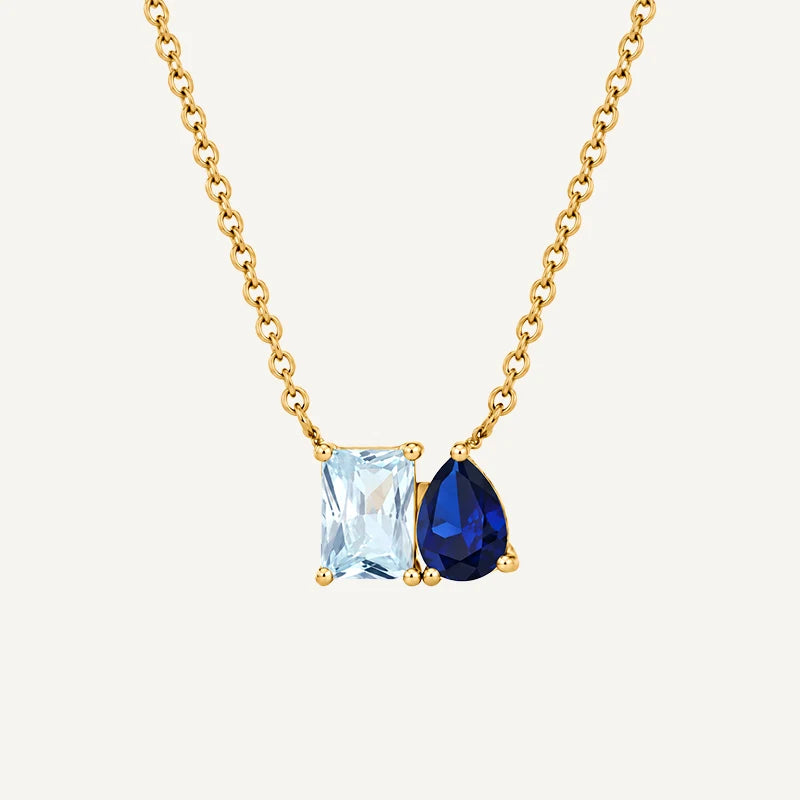 Collier Toi et Moi Pierres de Naissance 1