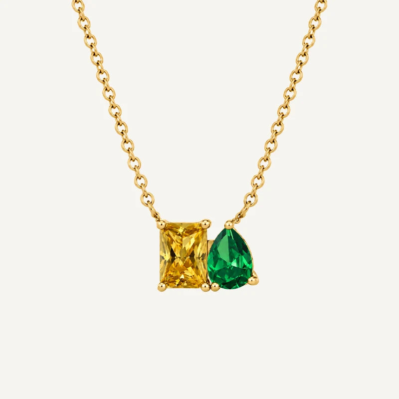 Collier Toi et Moi Pierres de Naissance 2