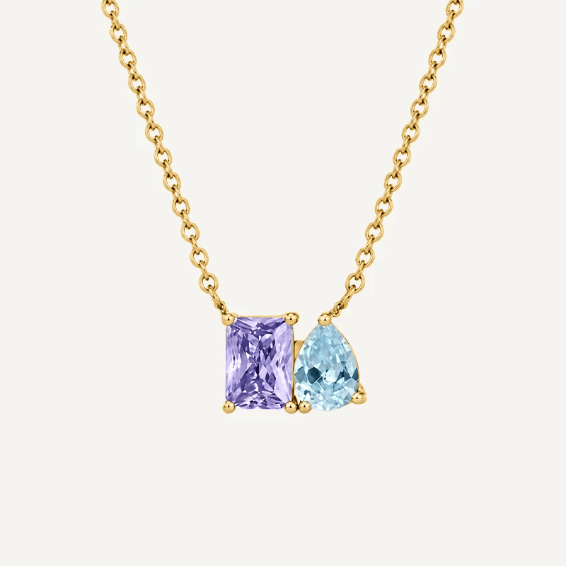 Collier Toi et Moi Pierres de Naissance