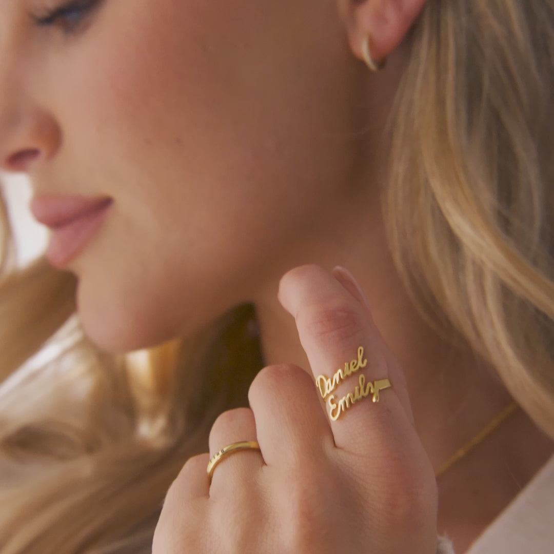 Bague Personnalisée 2 Prénoms